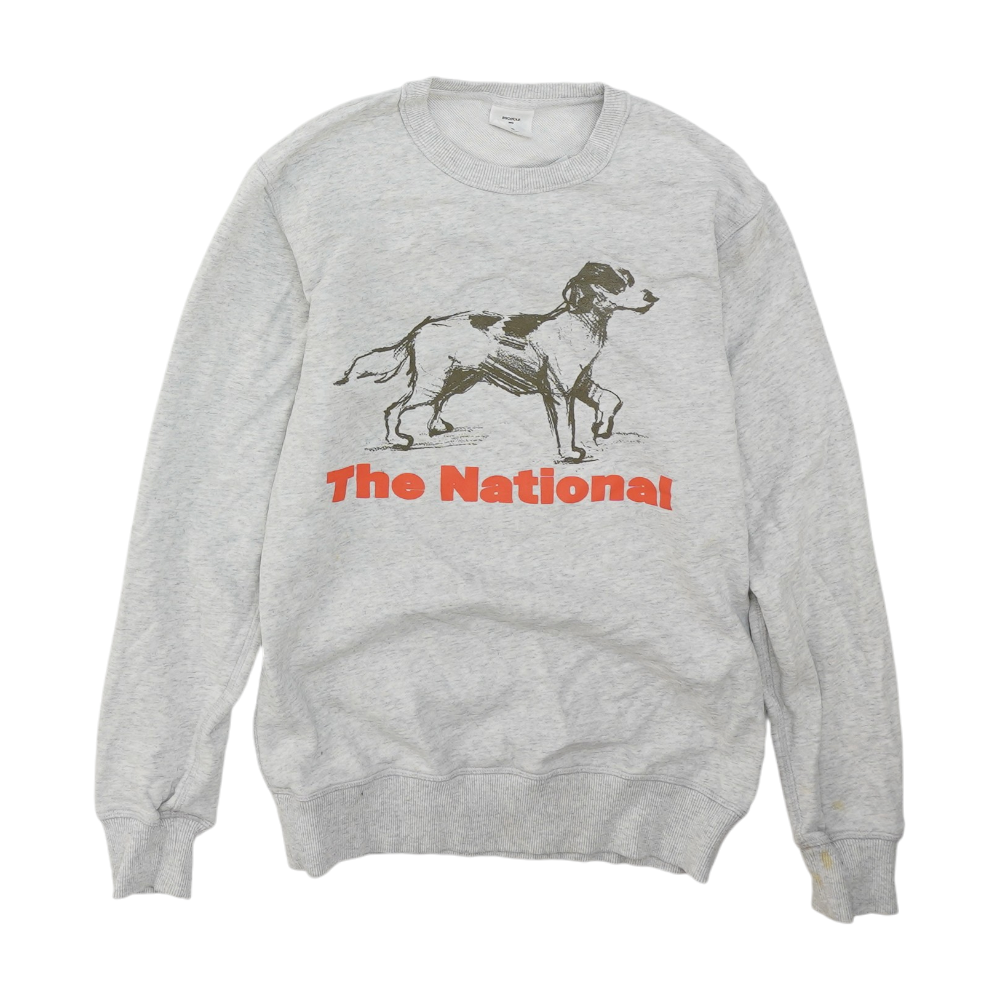Gray Solid Sweatshirt Pullover