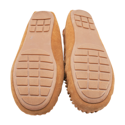 Tan Slip-On Flats