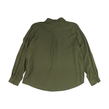 Green Button Down