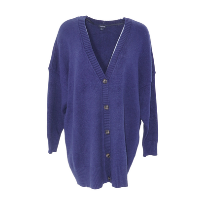 Navy Plus Cardigan Sweater