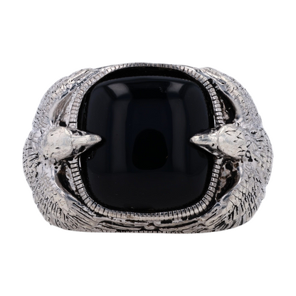 Sterling Silver Onyx Statement Ring