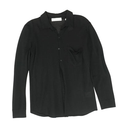 Black Solid Cardigan Sweater