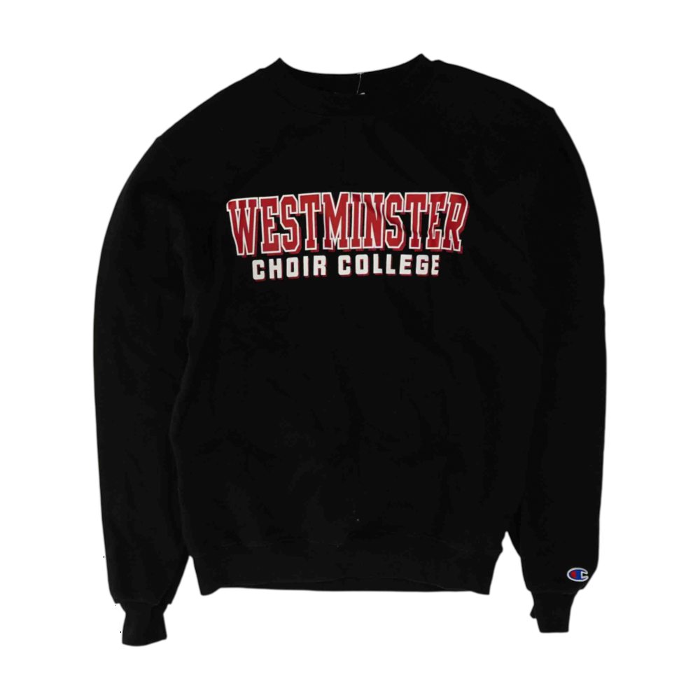 Black Solid Westminster College Sweatshirt Pullover