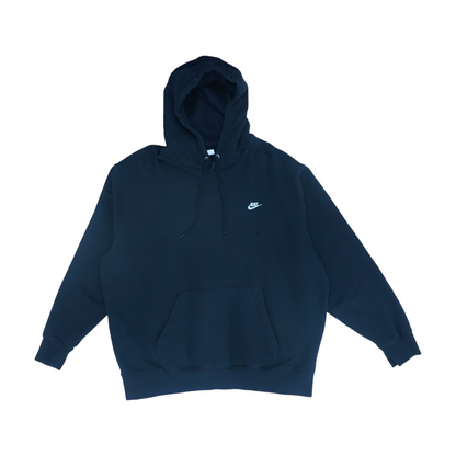 Black Solid Hoodie Pullover
