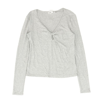 Gray Knit Top