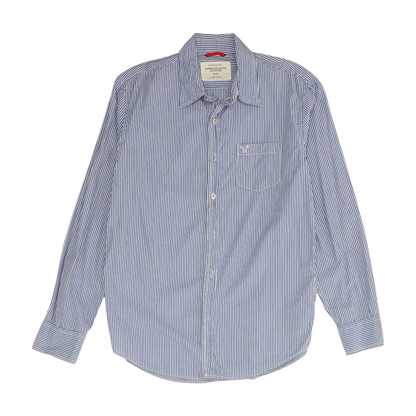 Blue Striped Long Sleeve Button Down