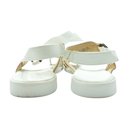 White Flat Sandals