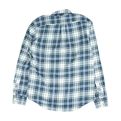 Green Plaid Flannel Button Down