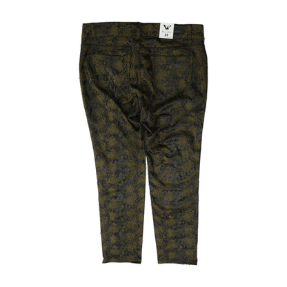 Brown Plus Size Animal Print Pants