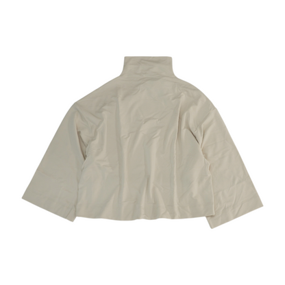 Cream Solid Sweatshirt Pullover