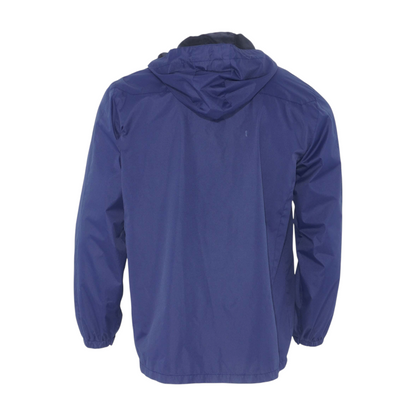 Navy Solid Rain Jacket