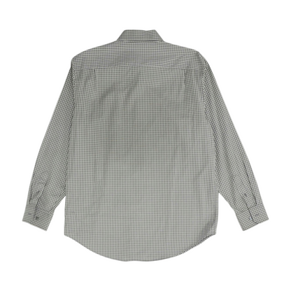 Gray Check Long Sleeve Button Down