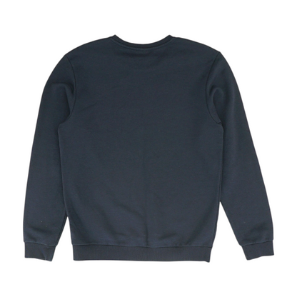 Navy Solid Sweatshirt Pullover