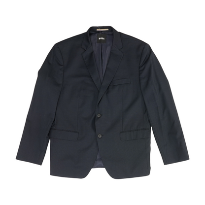 Navy Check Suit Jacket