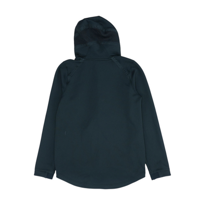 Black Solid Active Hoodie