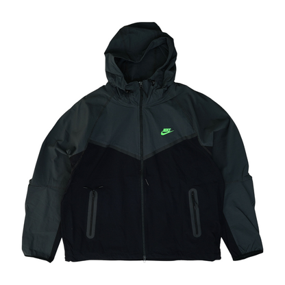 Black Color Block Rain Jacket