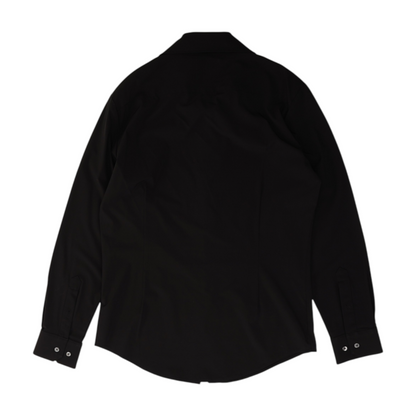 Mizzen & Main Black Solid Long Sleeve Button Down – Image 2