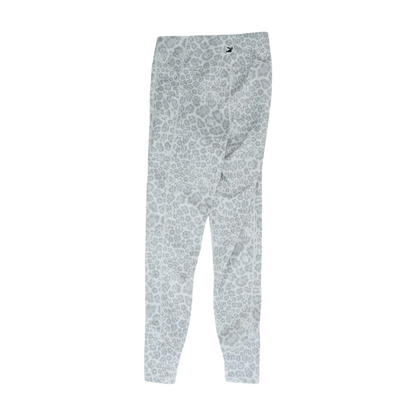 Gray Animal Print Active Leggings