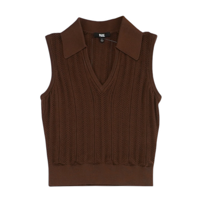 Brown Vest Sweater