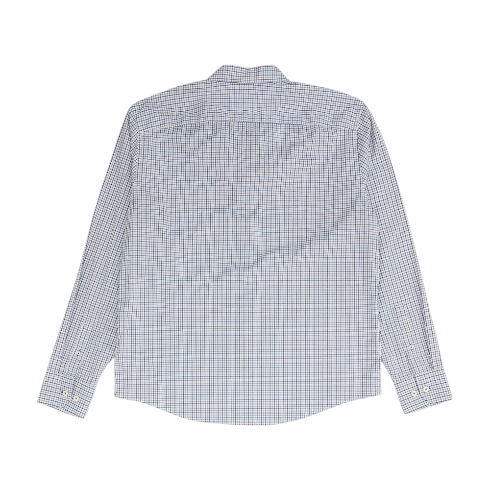 Blue Plaid Long Sleeve Button Down