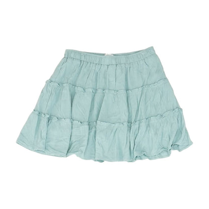 Green Solid Skort