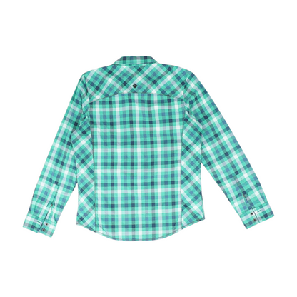 Green Check Long Sleeve Button Down