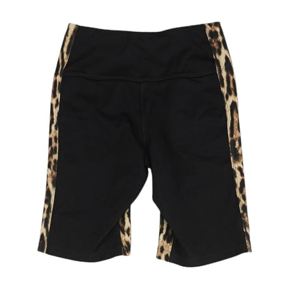 Black Solid Active Shorts