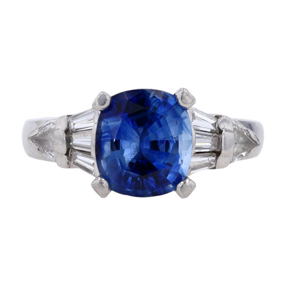 2 1/2 ctw Platinum Sapphire Fashion Ring