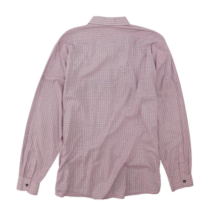 Purple Plaid Long Sleeve Button Down
