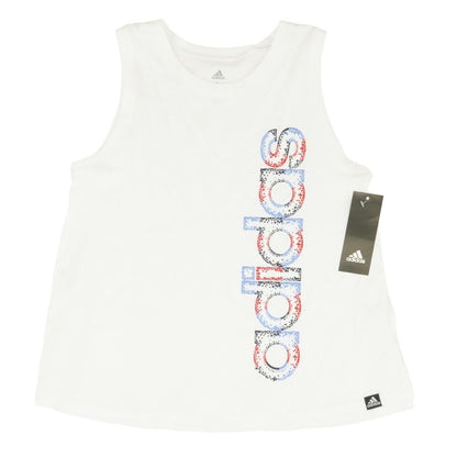 White Solid Active Tank