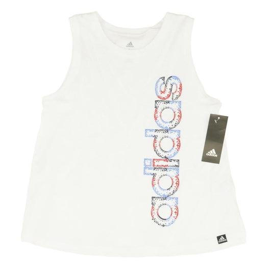 White Solid Active Tank
