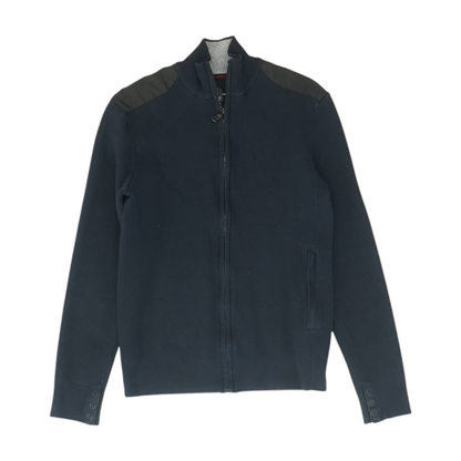 Navy Solid Cardigan Sweater