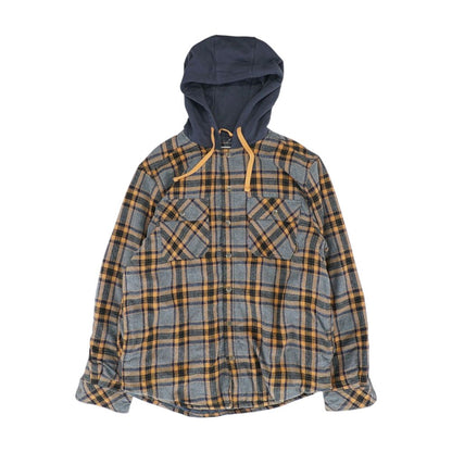 Orange Plaid Lightweight Jacket