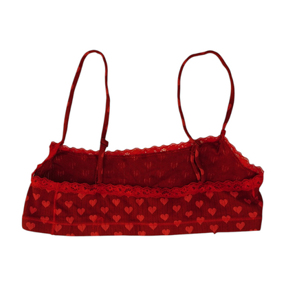 Red Hearts Bralette