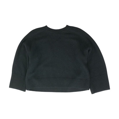 Black Solid Mockneck Sweater