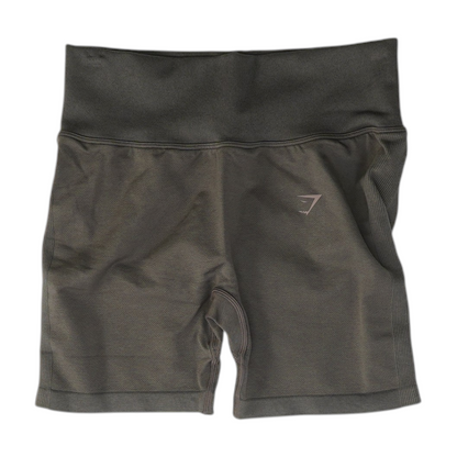 Brown Solid Active Shorts