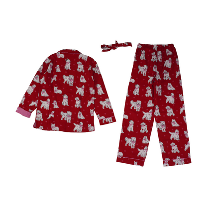 Red Print Pajama Set