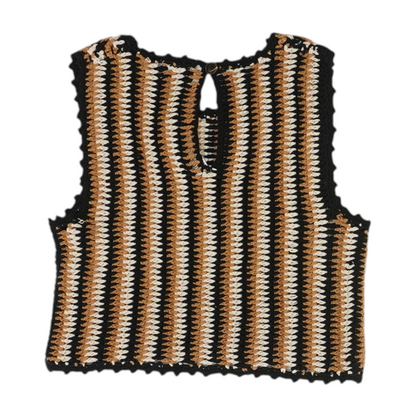 Brown Striped Blouse
