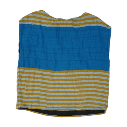 Blue Color Block Blouse