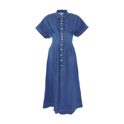 Blue Petite Midi Dress