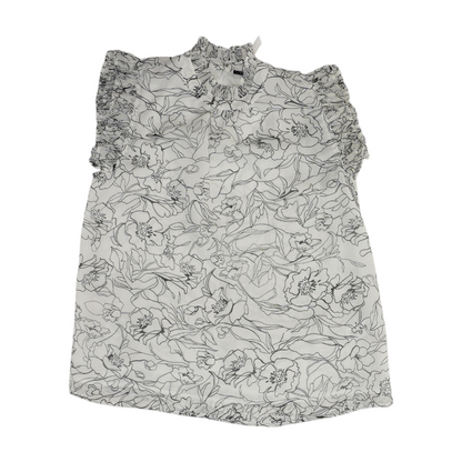 White Floral Blouse
