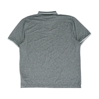 Gray Tall Solid Short Sleeve Polo