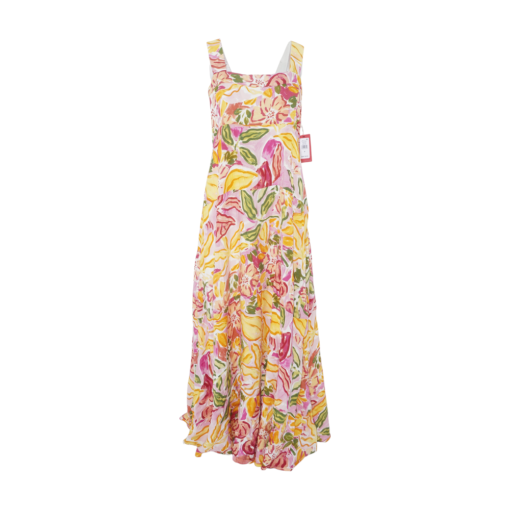 Pink Floral Maxi Dress
