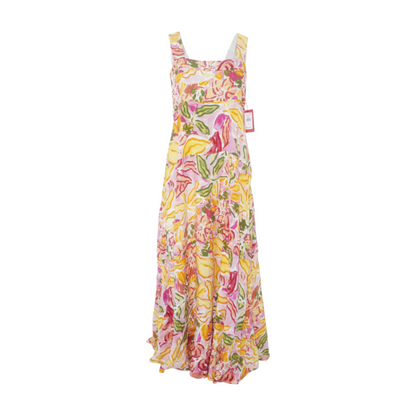 Pink Floral Maxi Dress