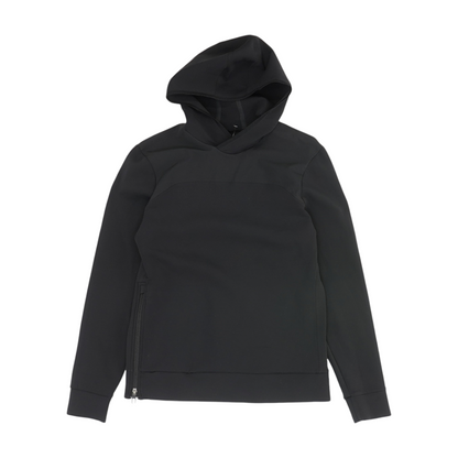 Black Solid Hoodie Pullover