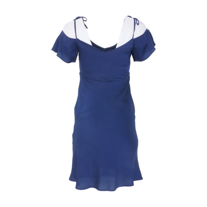 Navy Petite Midi Dress