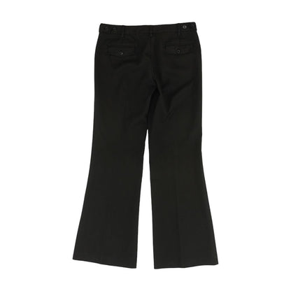 Black Solid Dress Pants