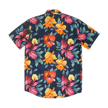 Multi Floral Short Sleeve Button Down