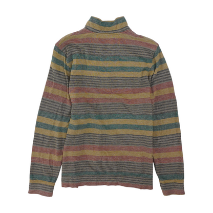 Multi Striped 1/4 Zip Pullover