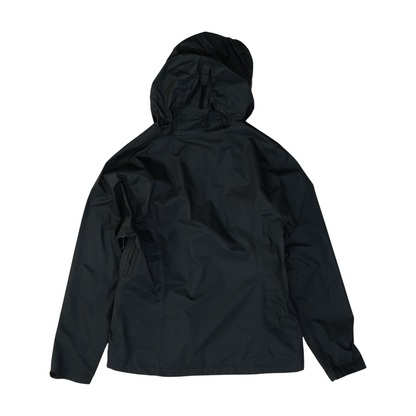 Black Solid Rain Jacket